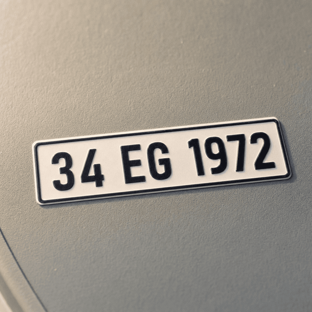 Motor Plaka Stickerı