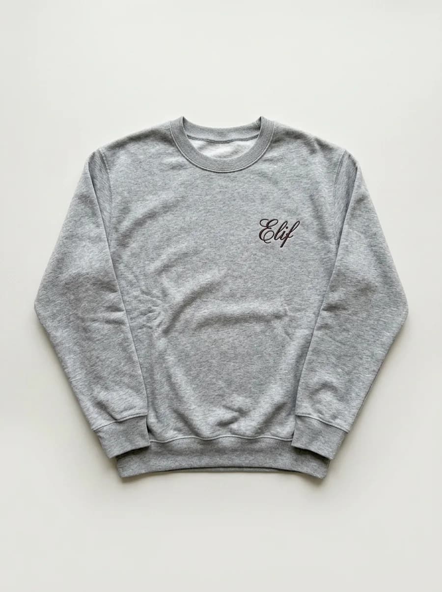 İsim İşlemeli Sweatshirt